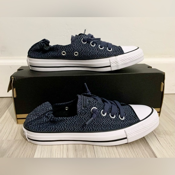 Converse sneakers low top shoreline black blue white 6 7.5 - Picture 2 of 7